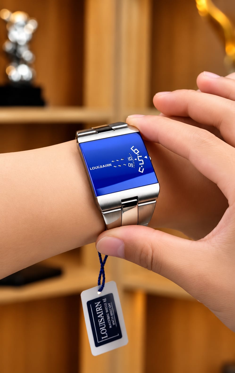 Modern Digital LED Stainless Steel Wrist Watch