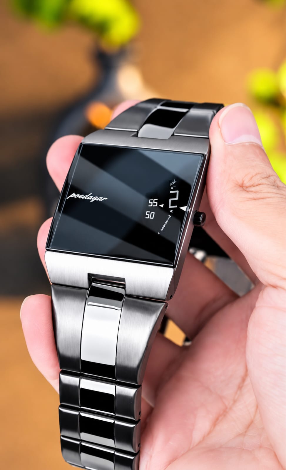 Modern Digital LED Stainless Steel Wrist Watch